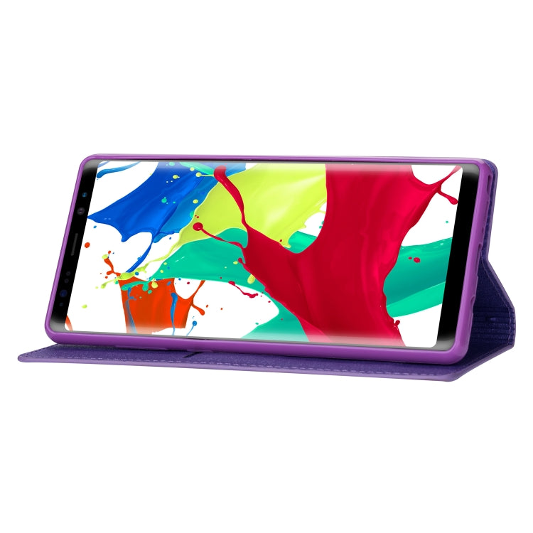 For Samsung Galaxy Note 8 Ultrathin Glitter Magnetic Horizontal Flip Leather Case with Holder & Card Slots