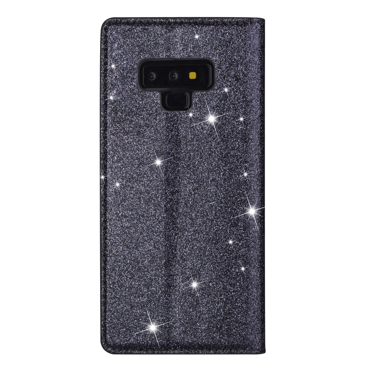 For Samsung Galaxy Note 9 Ultrathin Glitter Magnetic Horizontal Flip Leather Case with Holder & Card Slots