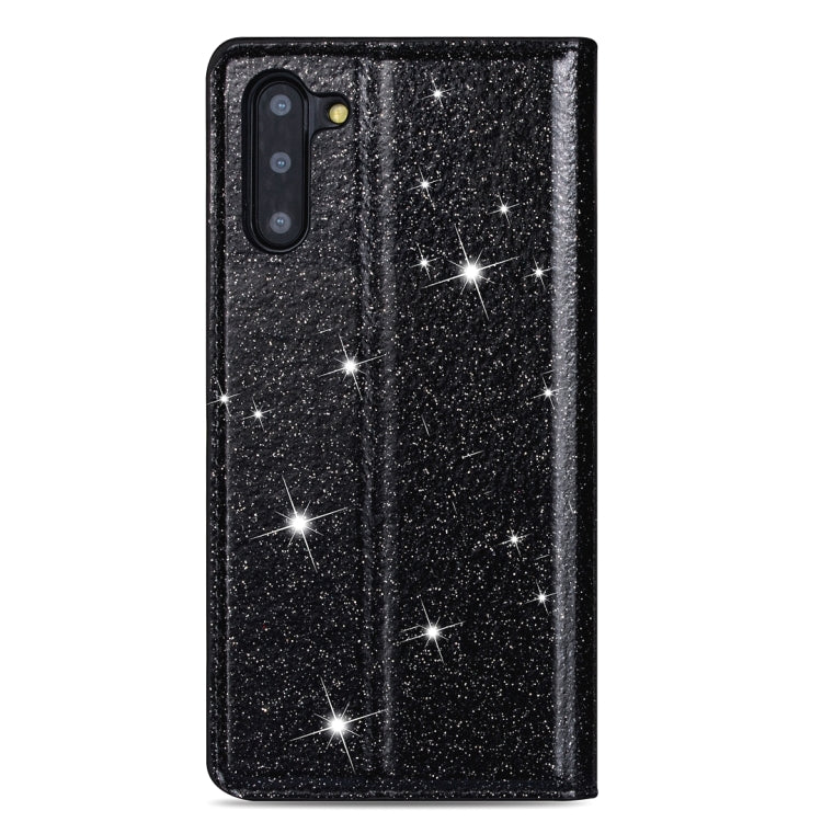 For Samsung Galaxy Note 10 Ultrathin Glitter Magnetic Horizontal Flip Leather Case with Holder & Card Slots