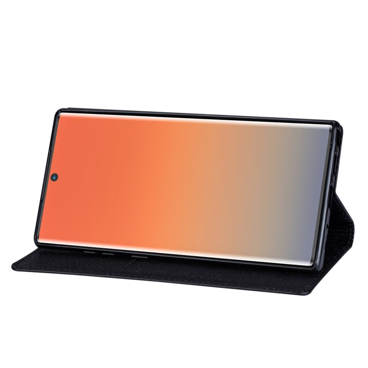 For Samsung Galaxy Note 10 Ultrathin Glitter Magnetic Horizontal Flip Leather Case with Holder & Card Slots