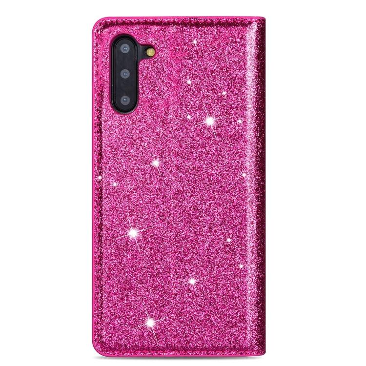 For Samsung Galaxy Note 10 Ultrathin Glitter Magnetic Horizontal Flip Leather Case with Holder & Card Slots