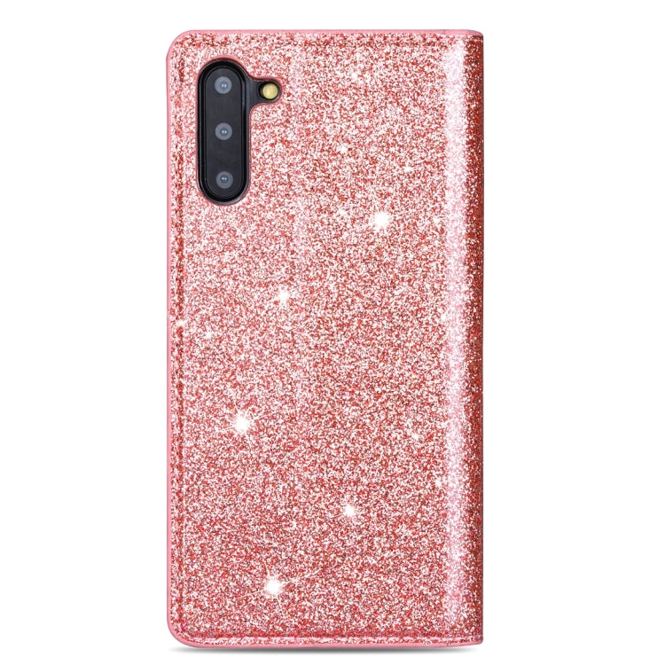 For Samsung Galaxy Note 10 Ultrathin Glitter Magnetic Horizontal Flip Leather Case with Holder & Card Slots