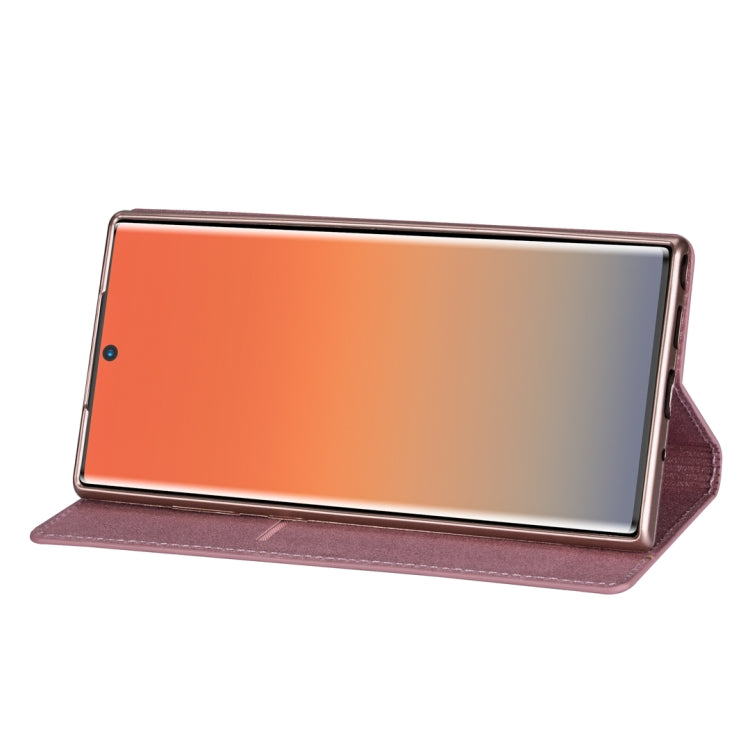 For Samsung Galaxy Note 10 Ultrathin Glitter Magnetic Horizontal Flip Leather Case with Holder & Card Slots
