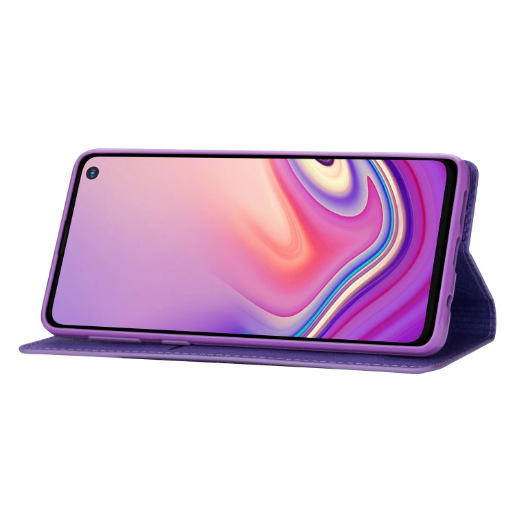 For Samsung Galaxy S10+ Ultrathin Glitter Magnetic Horizontal Flip Leather Case with Holder & Card Slots