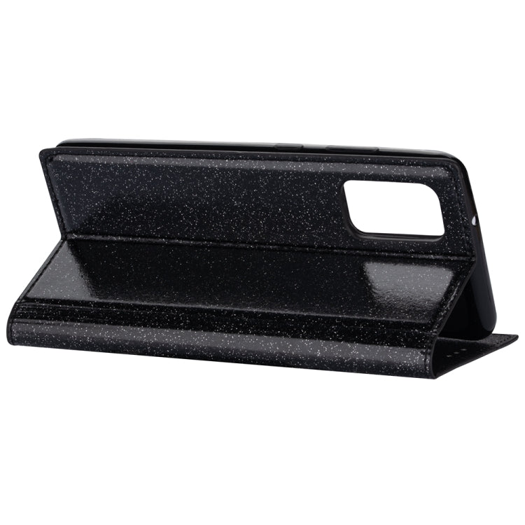 For Samsung Galaxy A41 Ultrathin Glitter Magnetic Horizontal Flip Leather Case with Holder & Card Slots