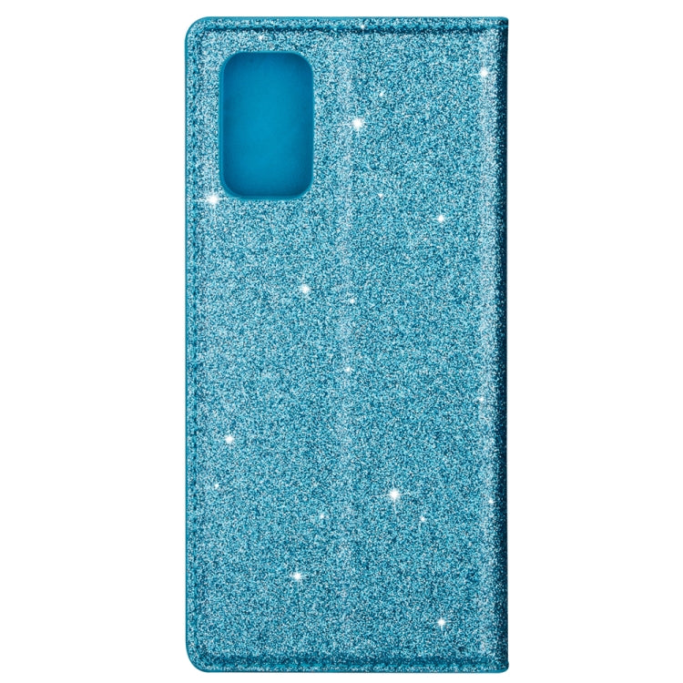 For Samsung Galaxy A91 Ultrathin Glitter Magnetic Horizontal Flip Leather Case with Holder & Card Slots