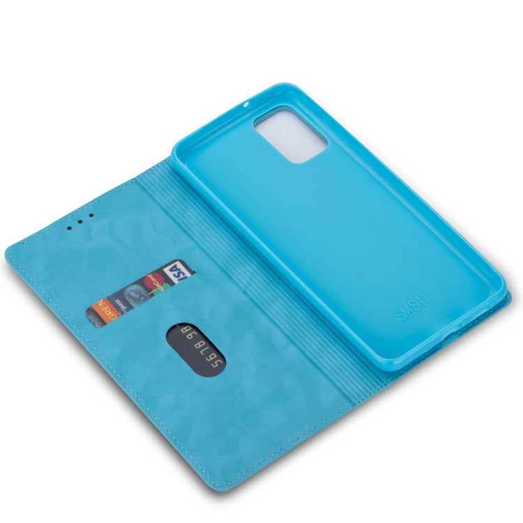 For Samsung Galaxy A91 Ultrathin Glitter Magnetic Horizontal Flip Leather Case with Holder & Card Slots
