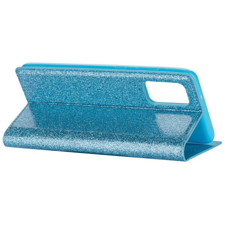 For Samsung Galaxy A91 Ultrathin Glitter Magnetic Horizontal Flip Leather Case with Holder & Card Slots