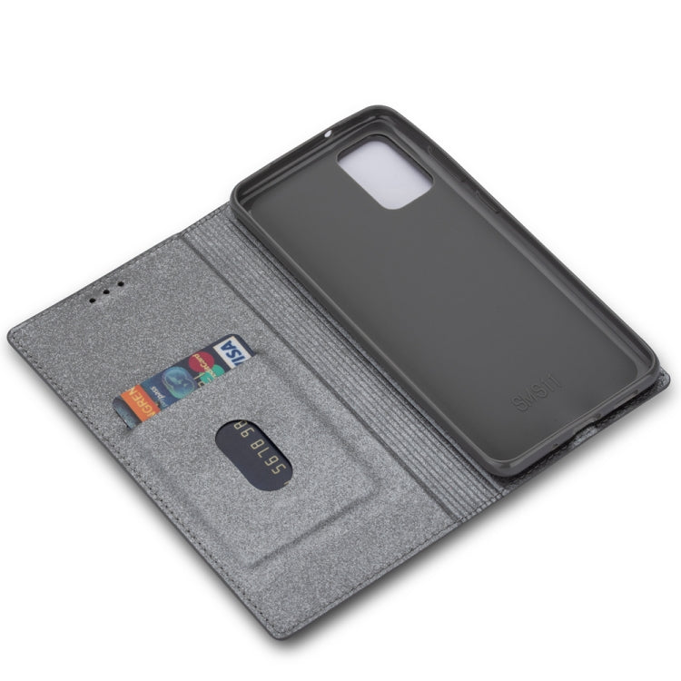 For Samsung Galaxy A91 Ultrathin Glitter Magnetic Horizontal Flip Leather Case with Holder & Card Slots