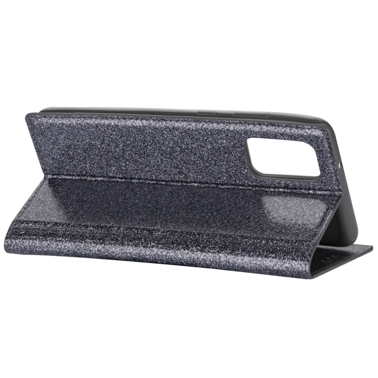 For Samsung Galaxy A91 Ultrathin Glitter Magnetic Horizontal Flip Leather Case with Holder & Card Slots