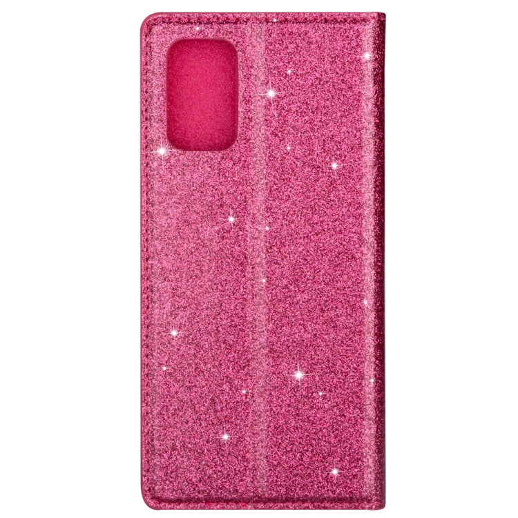 For Samsung Galaxy A71 Ultrathin Glitter Magnetic Horizontal Flip Leather Case with Holder & Card Slots