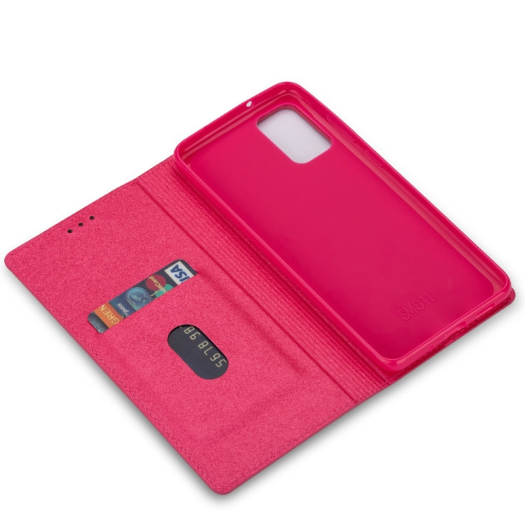 For Samsung Galaxy A71 Ultrathin Glitter Magnetic Horizontal Flip Leather Case with Holder & Card Slots