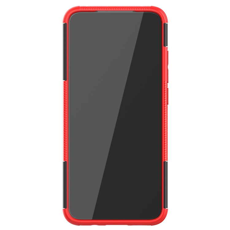 For Xiaomi Redmi 10X 5G Tire Texture Shockproof TPU + PC Protective Case with Holder