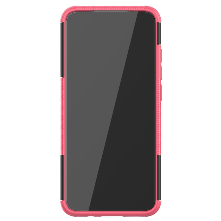 For Xiaomi Redmi 10X 5G Tire Texture Shockproof TPU + PC Protective Case with Holder
