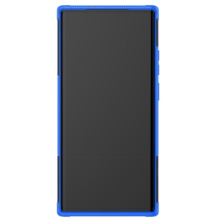 For Samsung Galaxy Note20 Ultra Tire Texture Shockproof TPU + PC Protective Case with Holder