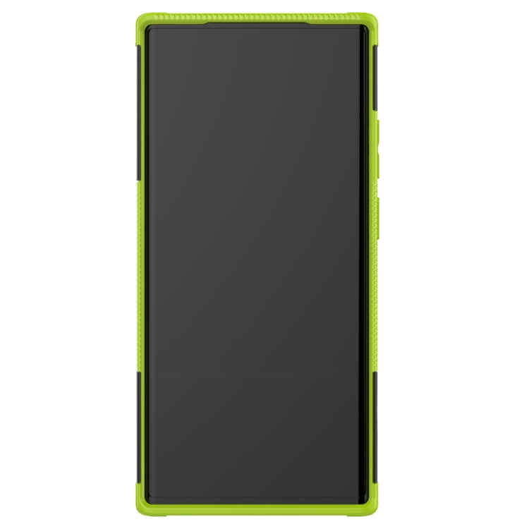 For Samsung Galaxy Note20 Ultra Tire Texture Shockproof TPU + PC Protective Case with Holder