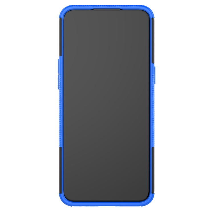 For OPPO Realme / Realme C3 Tire Texture Shockproof TPU + PC Protective Case with Holder