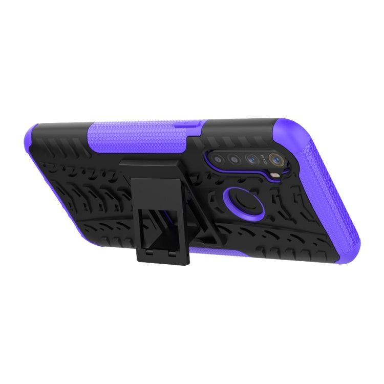 For OPPO Realme / Realme C3 Tire Texture Shockproof TPU + PC Protective Case with Holder