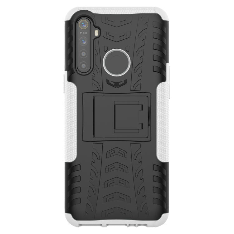 For OPPO Realme / Realme C3 Tire Texture Shockproof TPU + PC Protective Case with Holder