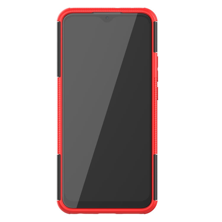 For Xiaomi Redmi 9 Tire Texture Shockproof TPU + PC Protective Case with Holder