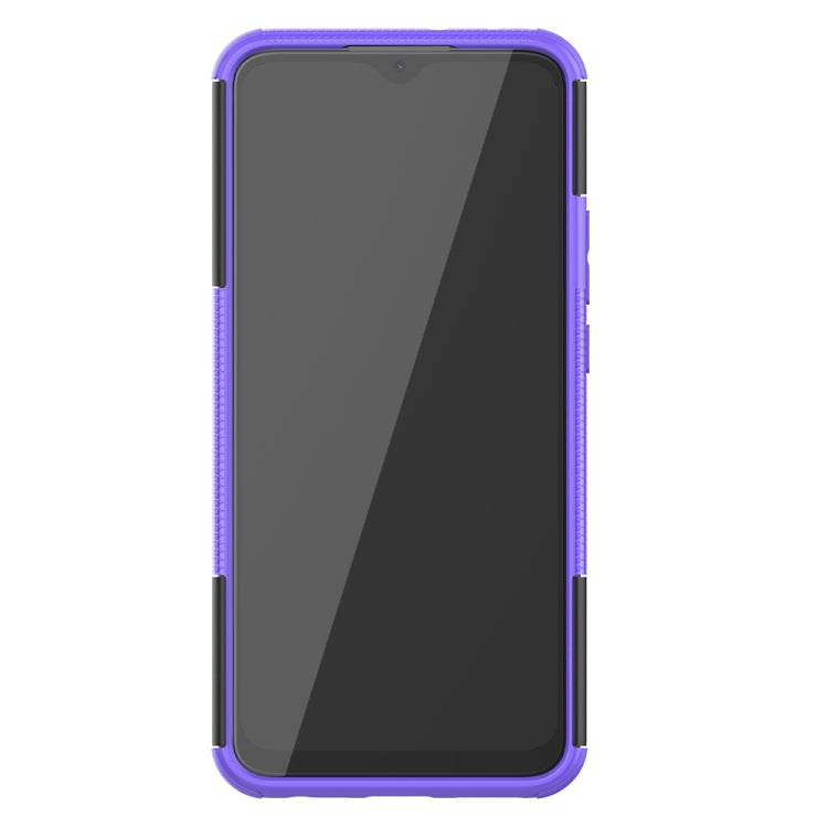 For Xiaomi Redmi 9 Tire Texture Shockproof TPU + PC Protective Case with Holder