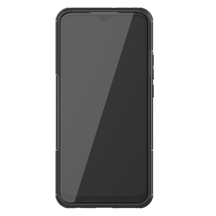 For Xiaomi Redmi 9 Tire Texture Shockproof TPU + PC Protective Case with Holder