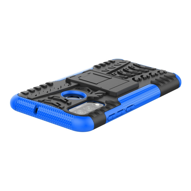 For Huawei P Smart (2020) Tire Texture Shockproof TPU + PC Protective Case with Holder