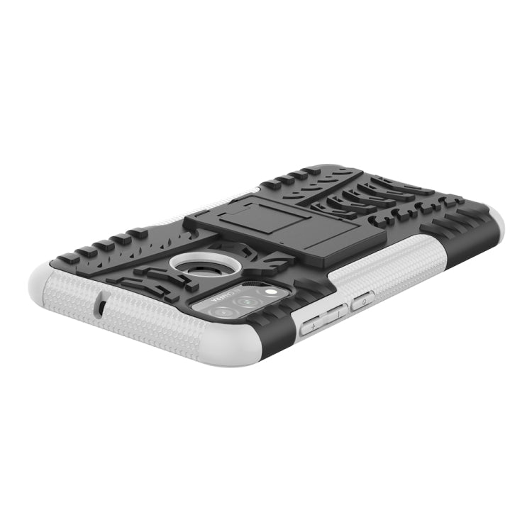 For Huawei P Smart (2020) Tire Texture Shockproof TPU + PC Protective Case with Holder