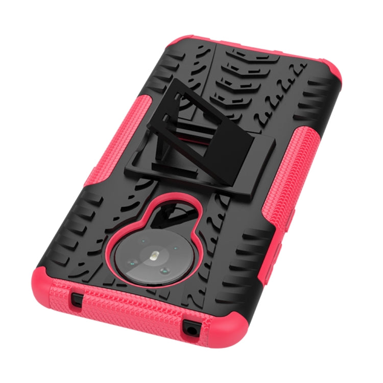 For Nokia 5.3 Tire Texture Shockproof TPU + PC Protective Case with Holder