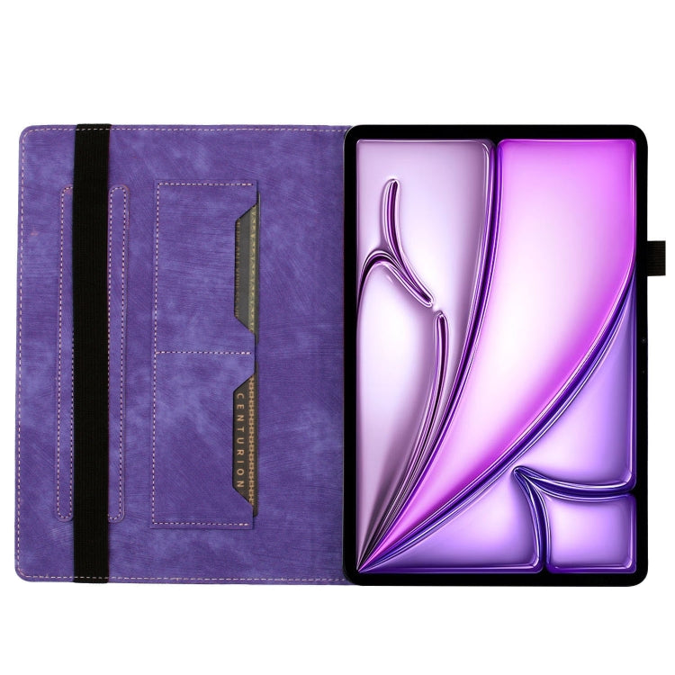 For iPad Air 11 2026 / 2025 / 2024 Butterfly Cat Embossing Leather Tablet Case