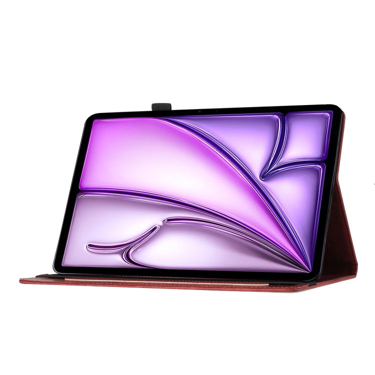 For iPad Air 11 2026 / 2025 / 2024 Butterfly Cat Embossing Leather Tablet Case