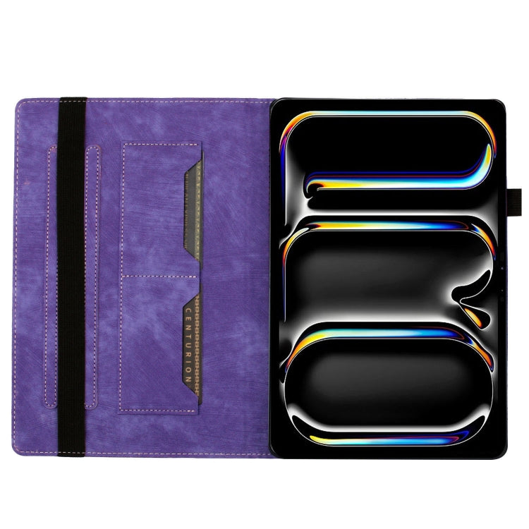 For iPad Pro 11 2025 / 2024 Butterfly Cat Embossing Leather Tablet Case