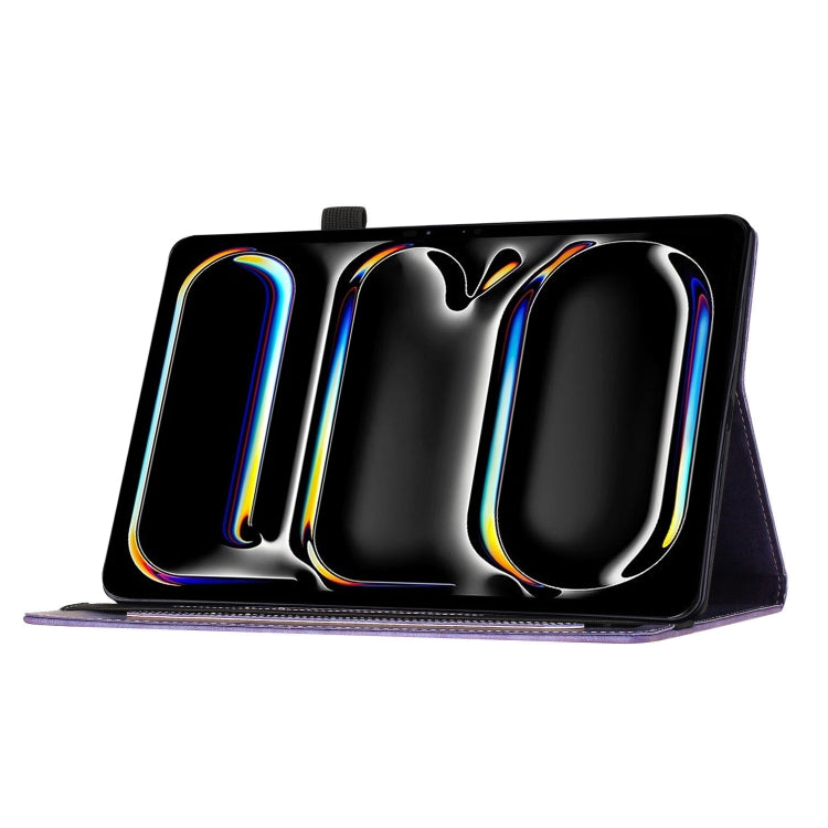 For iPad Pro 11 2025 / 2024 Butterfly Cat Embossing Leather Tablet Case