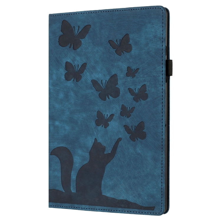 For iPad Pro 11 2025 / 2024 Butterfly Cat Embossing Leather Tablet Case