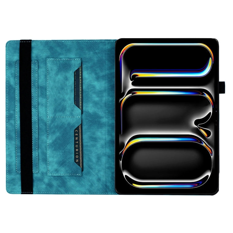 For iPad Pro 13 2025 / 2024 Butterfly Cat Embossing Leather Tablet Case