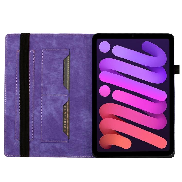 For iPad mini 2024 / 2021 Butterfly Cat Embossing Leather Tablet Case