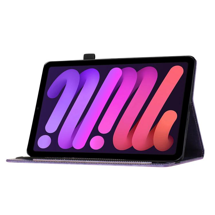 For iPad mini 2024 / 2021 Butterfly Cat Embossing Leather Tablet Case