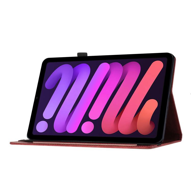 For iPad mini 2024 / 2021 Butterfly Cat Embossing Leather Tablet Case