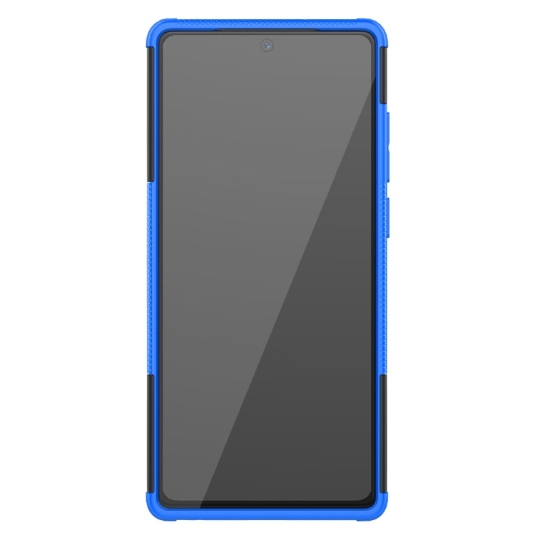 For Samsung Galaxy Note20 Tire Texture Shockproof TPU + PC Protective Case with Holder