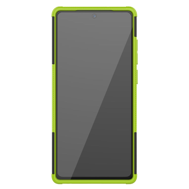 For Samsung Galaxy Note20 Tire Texture Shockproof TPU + PC Protective Case with Holder