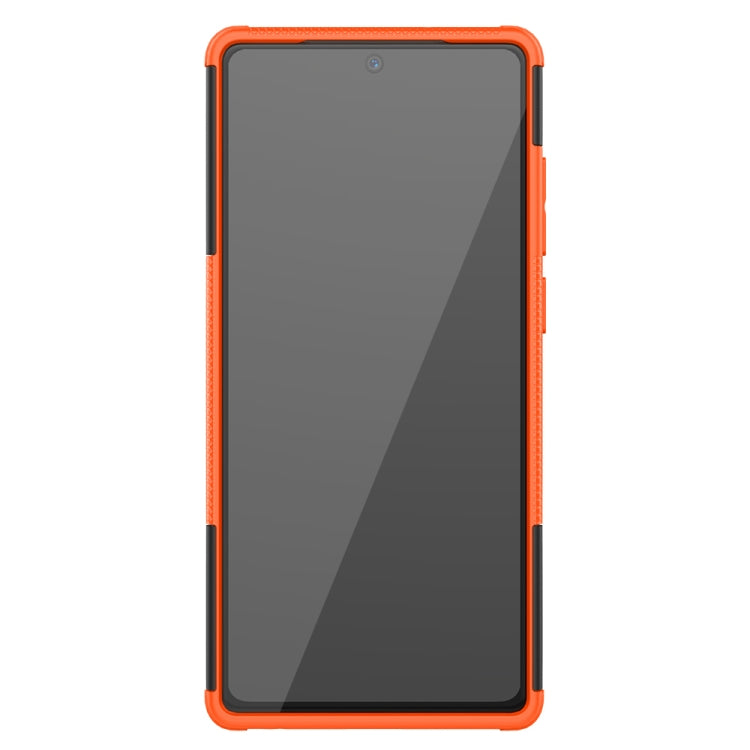 For Samsung Galaxy Note20 Tire Texture Shockproof TPU + PC Protective Case with Holder