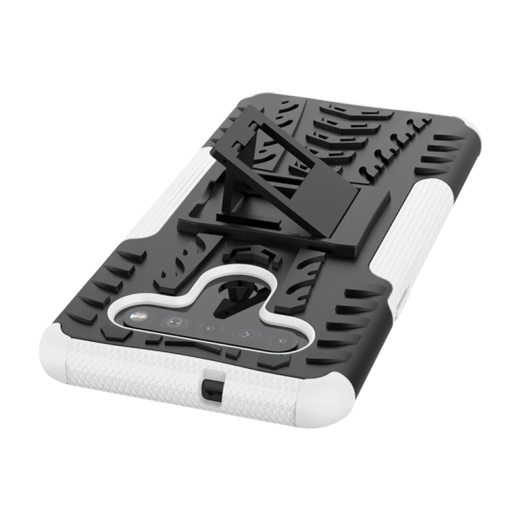For LG K41S / K51S Tire Texture Shockproof TPU + PC Protective Case with Holder