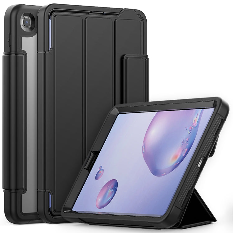 For Samsung Galaxy Tab A 8.4 (2020) T307 Acrylic + TPU Horizontal Flip Smart Leather Case with Three-folding Holder & Pen Slot & Wake-up / Sleep Function