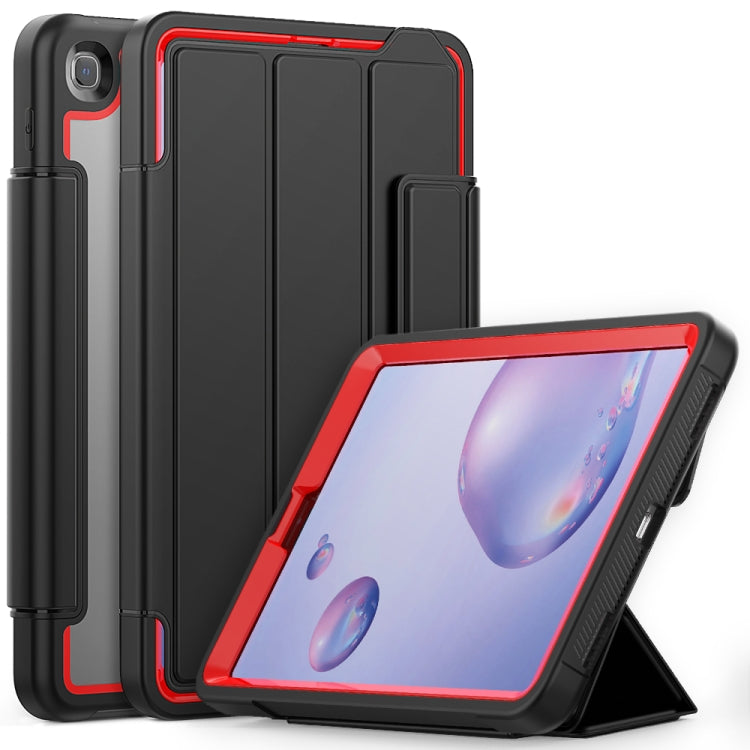 For Samsung Galaxy Tab A 8.4 (2020) T307 Acrylic + TPU Horizontal Flip Smart Leather Case with Three-folding Holder & Pen Slot & Wake-up / Sleep Function