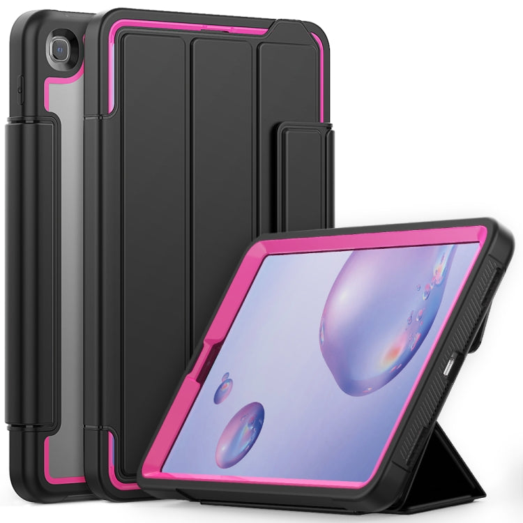 For Samsung Galaxy Tab A 8.4 (2020) T307 Acrylic + TPU Horizontal Flip Smart Leather Case with Three-folding Holder & Pen Slot & Wake-up / Sleep Function