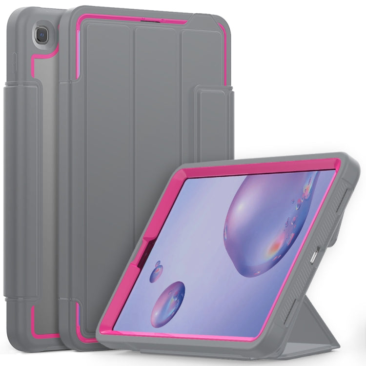 For Samsung Galaxy Tab A 8.4 (2020) T307 Acrylic + TPU Horizontal Flip Smart Leather Case with Three-folding Holder & Pen Slot & Wake-up / Sleep Function