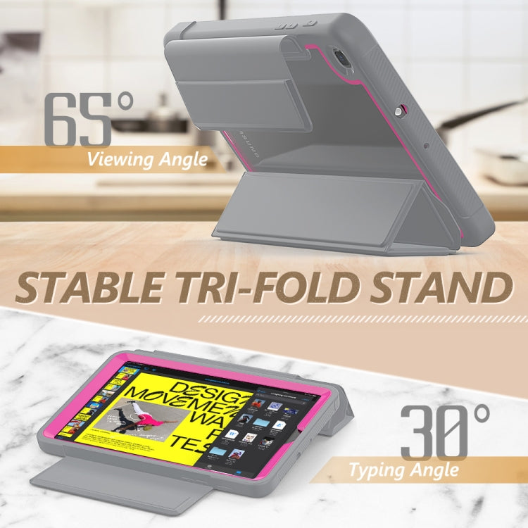 For Samsung Galaxy Tab A 8.4 (2020) T307 Acrylic + TPU Horizontal Flip Smart Leather Case with Three-folding Holder & Pen Slot & Wake-up / Sleep Function