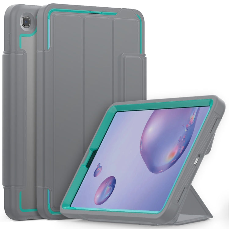For Samsung Galaxy Tab A 8.4 (2020) T307 Acrylic + TPU Horizontal Flip Smart Leather Case with Three-folding Holder & Pen Slot & Wake-up / Sleep Function