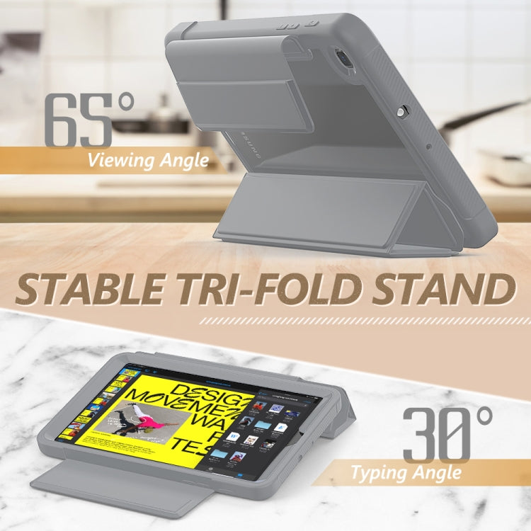 For Samsung Galaxy Tab A 8.4 (2020) T307 Acrylic + TPU Horizontal Flip Smart Leather Case with Three-folding Holder & Pen Slot & Wake-up / Sleep Function