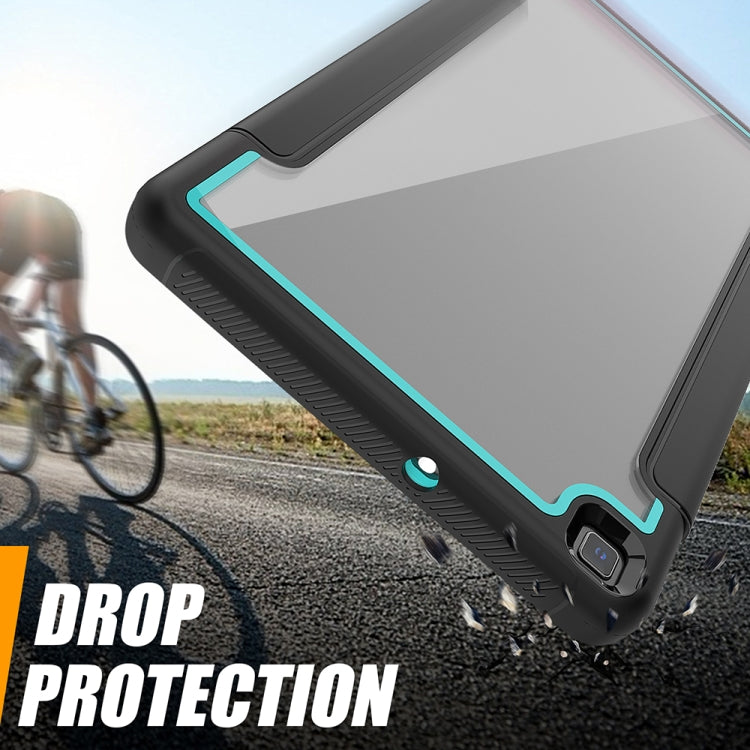 For Samsung Galaxy Tab A 8.0 (2019) T290/T295 Acrylic + TPU Horizontal Flip Smart Leather Case with Three-folding Holder & Pen Slot & Wake-up / Sleep Function